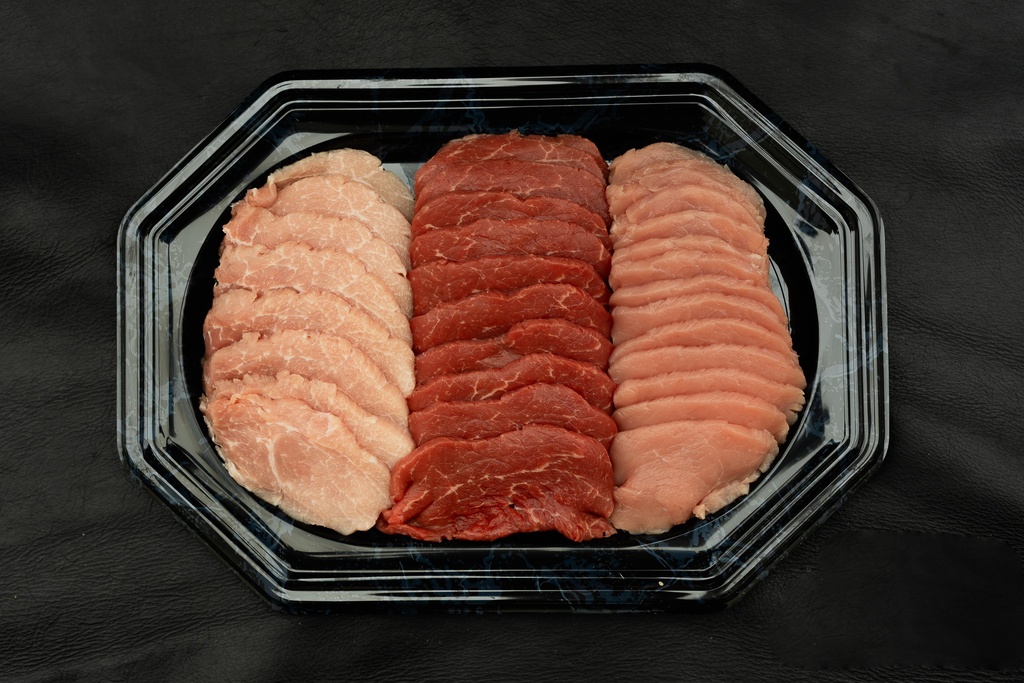 3er Rindshuft, Kalbshuft, Schweinseckstück